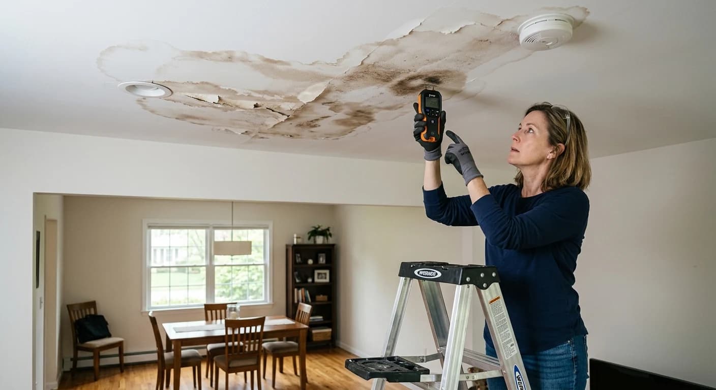 Professional water damage restoration work - How Does Water Stain Formation Indicate Damage?